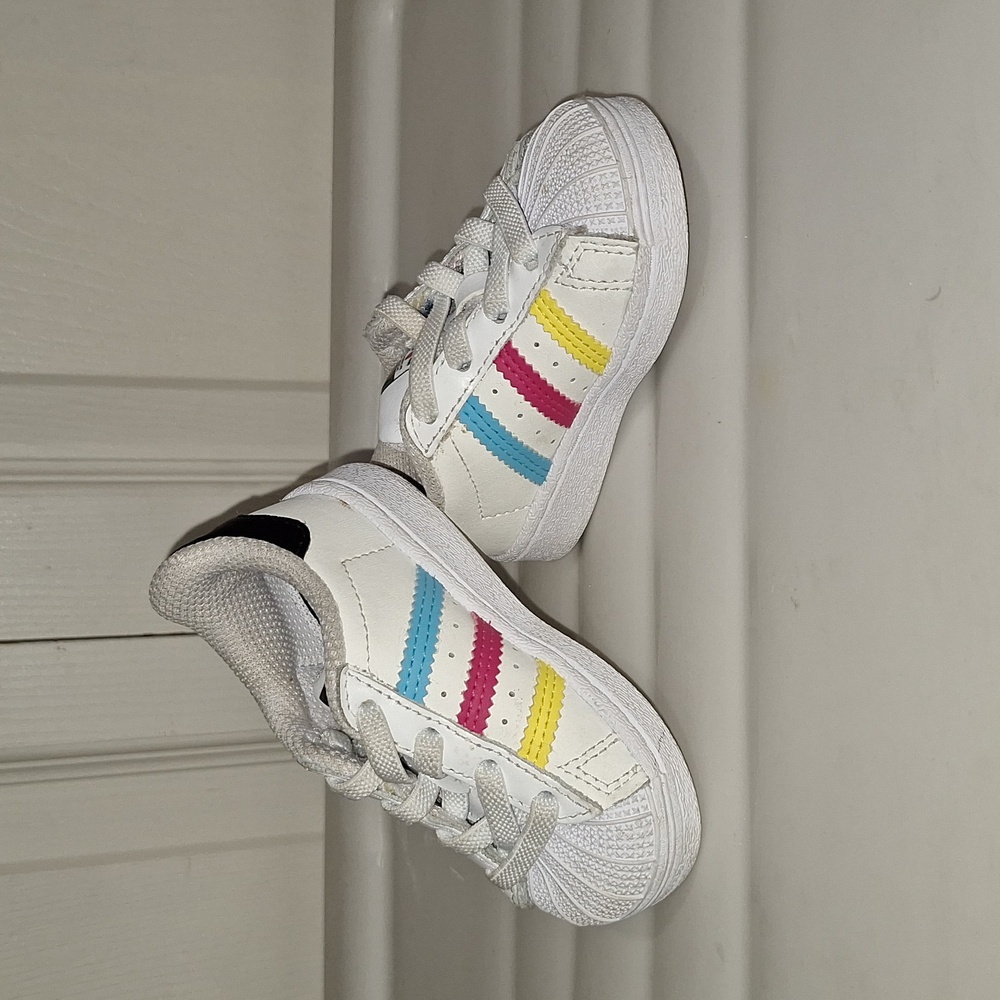 Adidas "Superstar" leather slip-on sneakers - 4K baby/ toddler - Picture 1 of 10